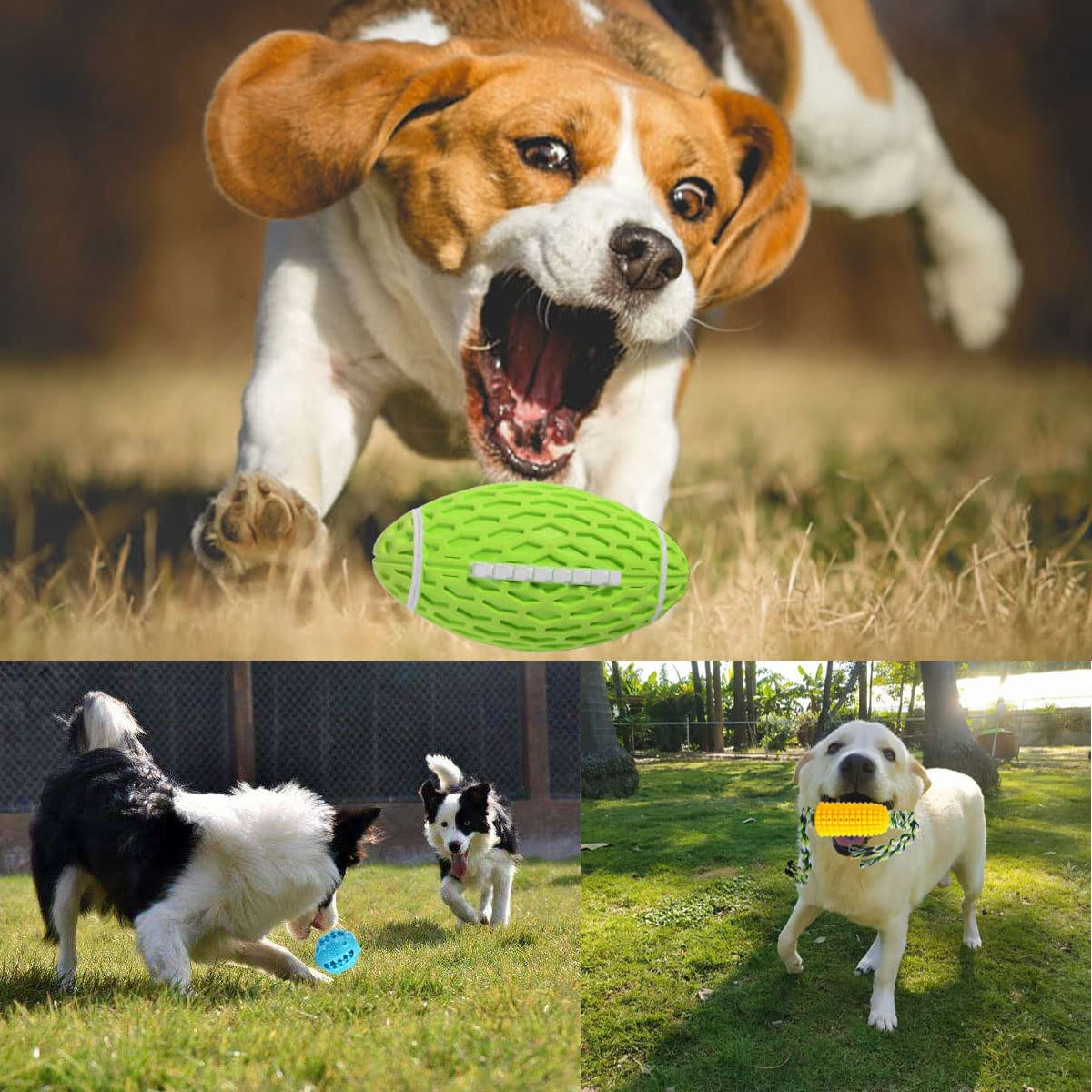 Dog Toys,Chew Toys,Dog Balls,Durable Teething Chew Toys,Dog Toys for Aggresive Chewers,Interactive Squeak Dog Toys,Toys for Medium/Large Dogs,Gifts for Dog Toys 3Pack Set