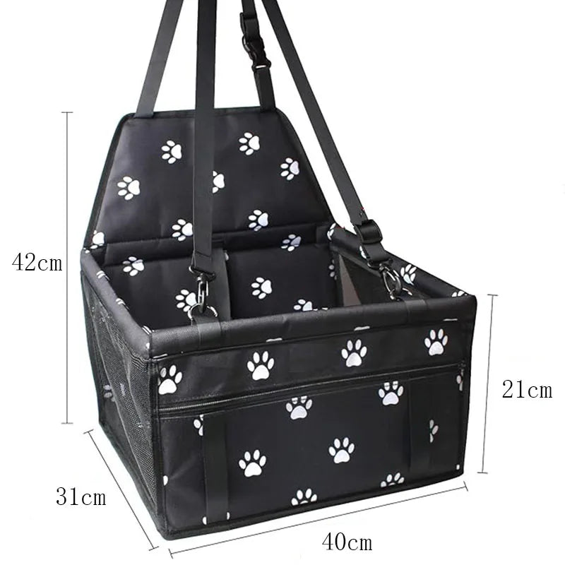 High Quality Pet Dog Car Booster Seat Pet Mesh Puppy Safety Belt Stable Foldable Travel Pet Dog Car Seat Booster Basket