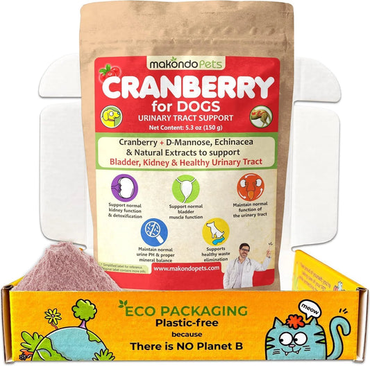 Dog Cranberry Supplement Natural Dog UTI Treatment & Kidney Support for Dogs